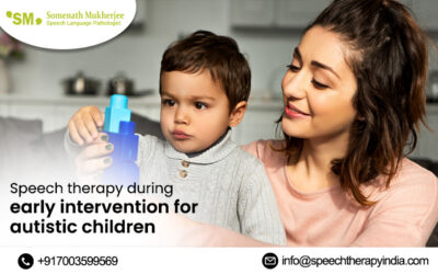 Speech therapy during early intervention for autistic children